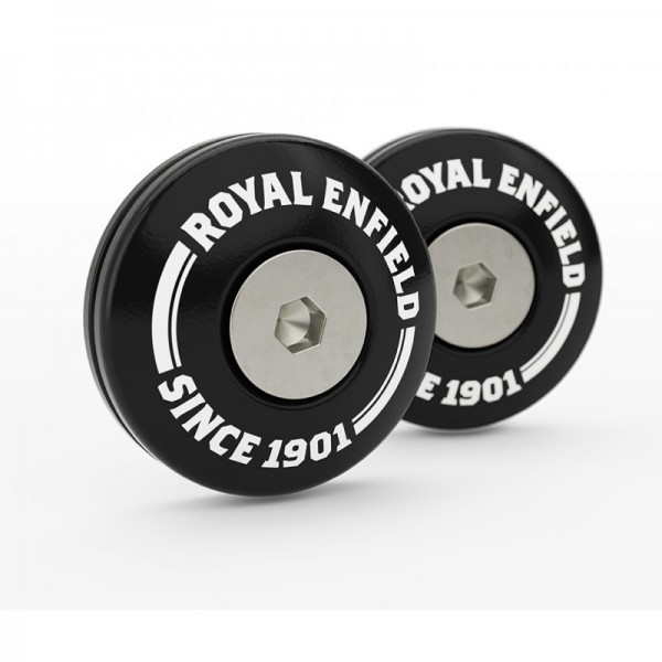 Royal Enfield Royal Enfield Twins Bar End Finisher Kit Black.
